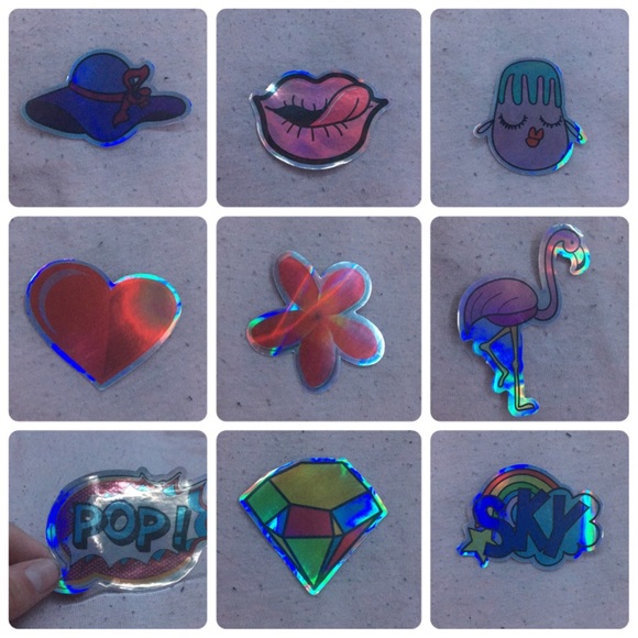holographic sticker bundle